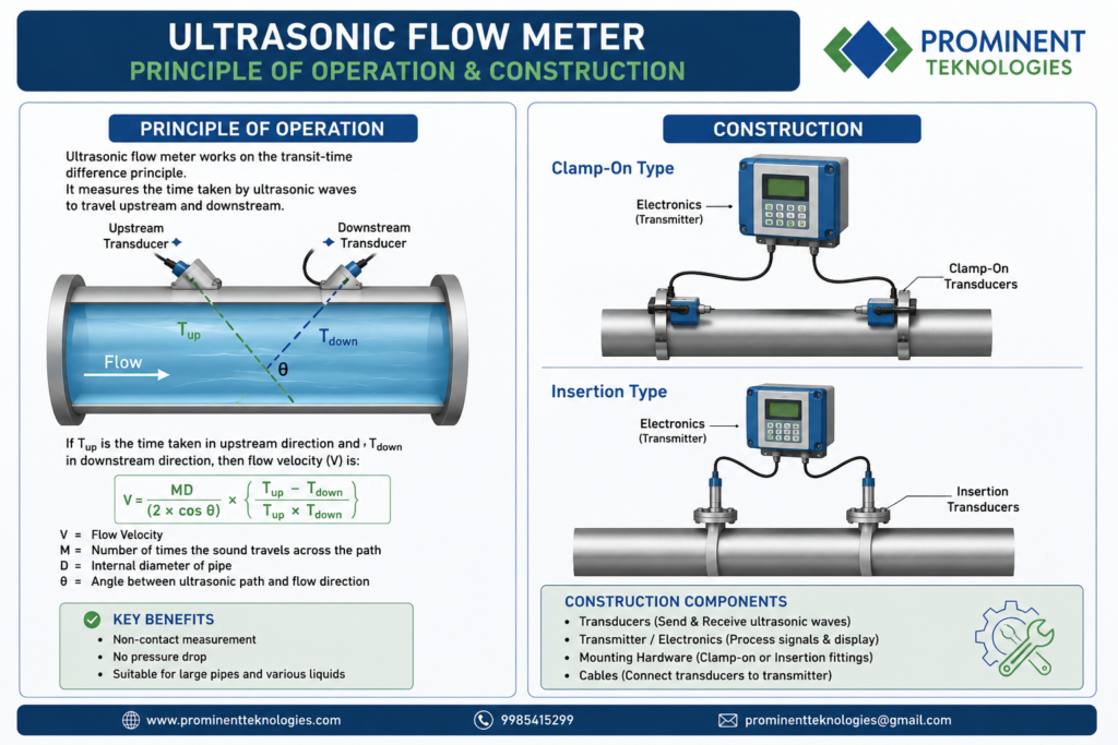 Prominent Teknologies - Ultrasonic Flow meterSuppliers